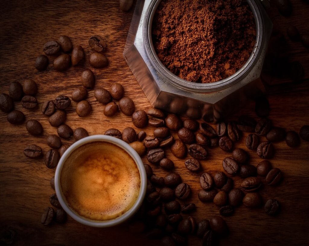 Káva a kávové zrna